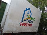 a truck that has a logo on the back of it