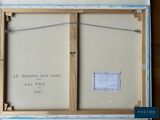 a picture of a painting in a box on a table