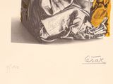 a drawing of a woman sitting on a chair with a purse