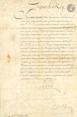 LOUIS XIV. L.S. (secrétaire), Fontainebleau 9 novembre 1684,…