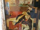 a picture of a painting on the wall of a room