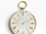 horloge avec des chiffres romains sur le cadran