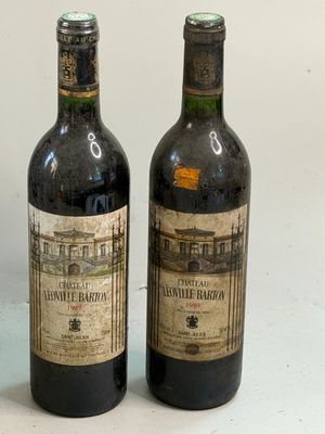 2 bouteilles Château LEOVILLE BARTON 1 en 1987 et 1 en 1989 …