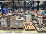 boxes and pallets are stacked on pallets in a warehouse
