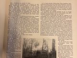 an old book with a picture of a train on it