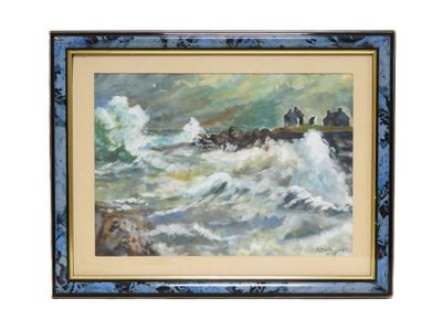 Alain DELBART (XXème). Marée d'équinoxe en Bretagne. - Photo 1