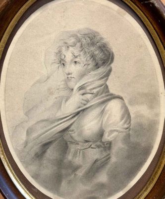 École de Jean-Baptiste Isabey Jeune femme