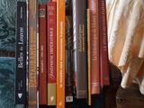 de nombreux livres qui sont rangés les uns à côté des autres sur une étagère