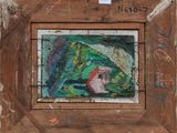 an image of a painting of a woman with a fish in her mouth