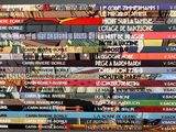 many books stacked on top of each other on a shelf