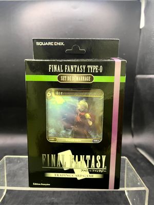 a box of final fantasy type 9 cards on display
