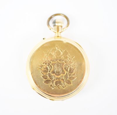 une image montrant un gros plan d'une montre de poche en or