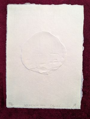 Estampe gauffrée intitulée Noumenon, datée 2005 - Numérotée … - Photo 1