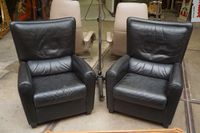 DURLET - ensemble de salon trois pièces en cuir noir - prése… (photo 4)