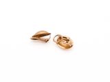 an image of a pair of gold earrings on a white background