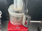 a food processor sitting on top of a counter