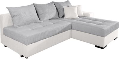 6 / Canapé d'angle convertible Josy avec le pouf en mi…