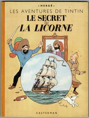 Tintin = Le Secret de la Licorne, édition de 1946 (B1, dos j…