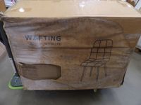 WAFTING - Lot de 4 chaises de salle à manger en tissu beige … (photo 4)