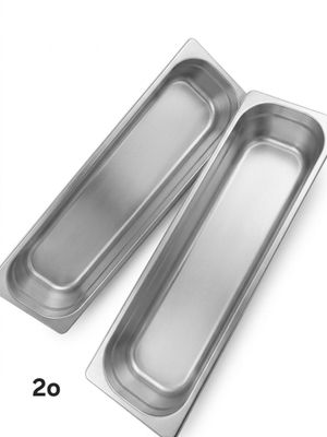 Deux bacs inox long VENDUS EN L'ÉTAT