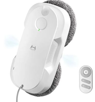 un casque blanc avec une télécommande intégrée et une télécommande séparée