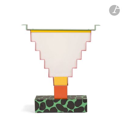 a close up of a sculpture of a vase on a stand