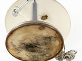 an image of a close up of a lamp on a white surface
