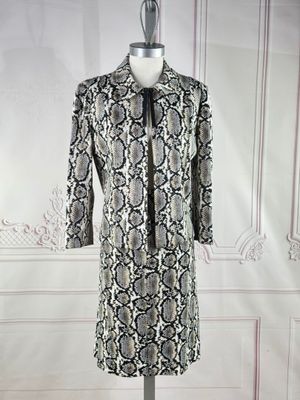 ANNA RACHELE - Tailleur veste et jupe en viscose imprimé de …