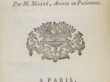 an old book with a black and white title on it