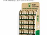 Le présentoir propose un grand choix d'articles variés.