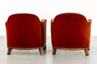 De Coene, paire de fauteuils Art déco recouverts de velours … (photo 5)