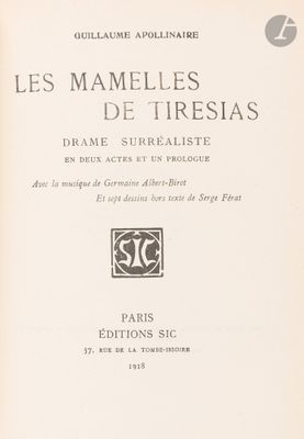 an old book with a black and white image of the title of the book