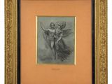 a drawing of a woman holding a child in her arms