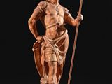 an image of a statue of a man holding a spear and shield
