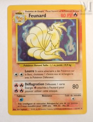 the pokemon card has a picture of a yellow flower on it