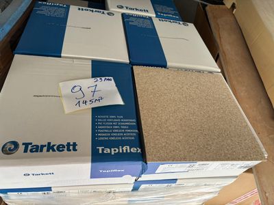 Lot d'environ 145 m² de dalles PVC acoustiques Tarkett Tapif…