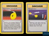 a couple of cards that are sitting on top of each other