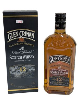 a bottle of glen crinan 12 year old scotch whisky