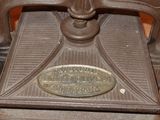an old machine that is sitting on a table