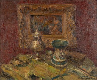 Walter Vaes (1882-1958) "Nature morte avec peinture", huile …