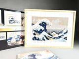 a picture of a picture of a wave in a picture frame
