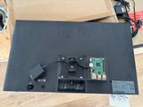 a picture of a computer monitor with a circuit board attached to it