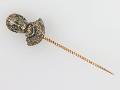 Epingle de cravate en or de deux tons, or gris 14 Kt représe…