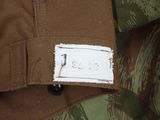 a close up of a military uniform with a label on it