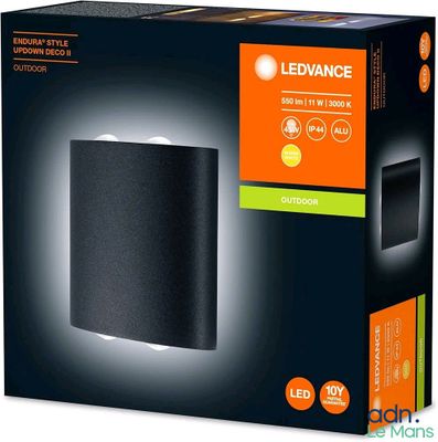 La boîte de la lampe Ledvancece est ouverte et prête à l'emploi.