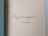 an open book with writing on it sitting on a table
