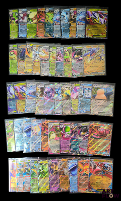 de nombreux types de cartes Pokémon sur fond noir