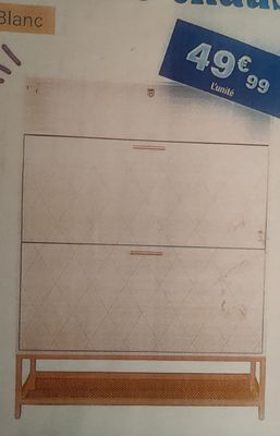 a picture of a picture of a dresser with a price tag on it