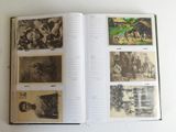 an open book with pictures of people on it