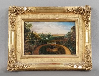 a picture of a painting on the wall of a room
